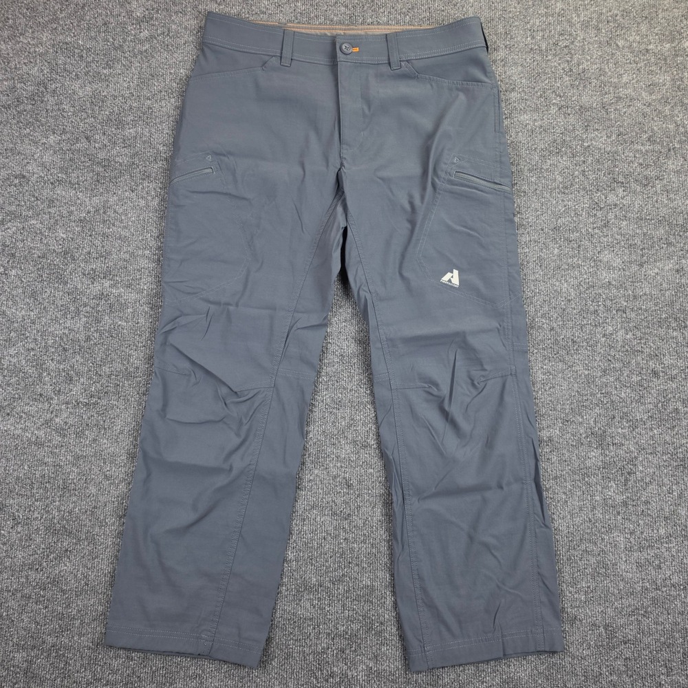 Eddie Bauer First Ascent Guide Pro Pants Men's 36x30 Gray Hiking Stretch 0635